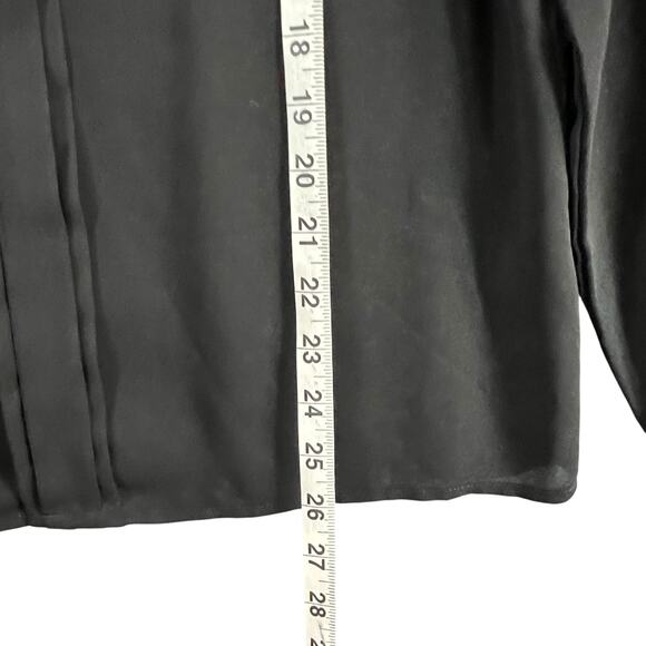 41 Hawthorn Top Womens M Black Chiffon Lace Semi Sheer Relaxed Blouse Whimsygoth - Picture 9 of 15